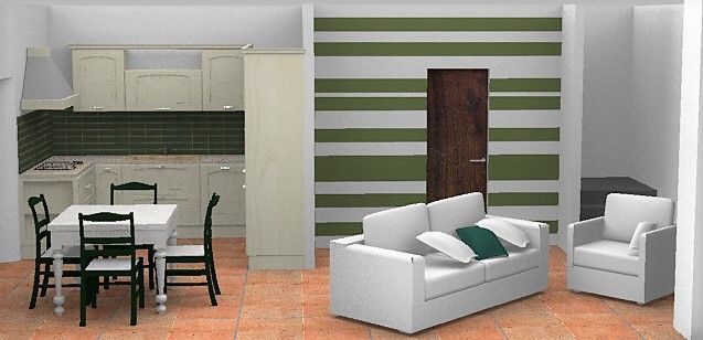 Design e realizzazione, ambiente, progetto cucina e soggiorno, moderno Progetto cucina soggiorno